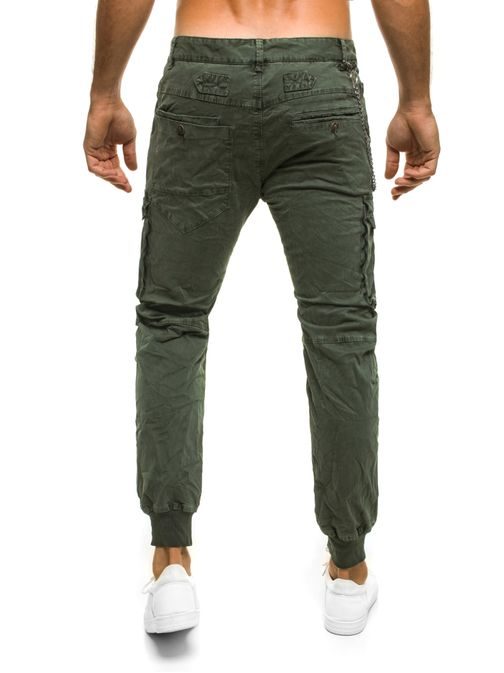 Zelené joggery XZX-STAR 81602 v originálnom dizajne