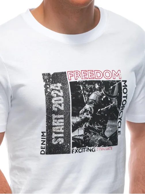 Trendy biele tričko s nápisom S1952