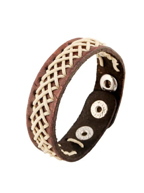 Komplet 3 kožených náramkov