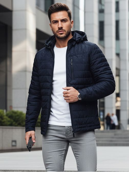 Prechodná nadčasová granátová bunda s kapucňou