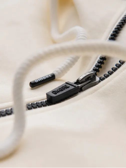 Základná krémová mikina na zips V11 SSBZ-0178