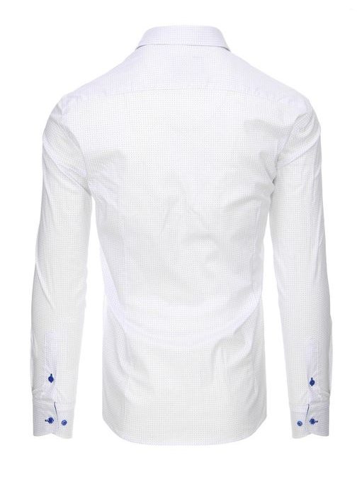 Biela originálna košeľa s jemným vzorom