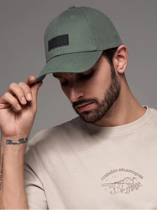 Trendy khaki šiltovka s nášivkou V6 ACCS-0104