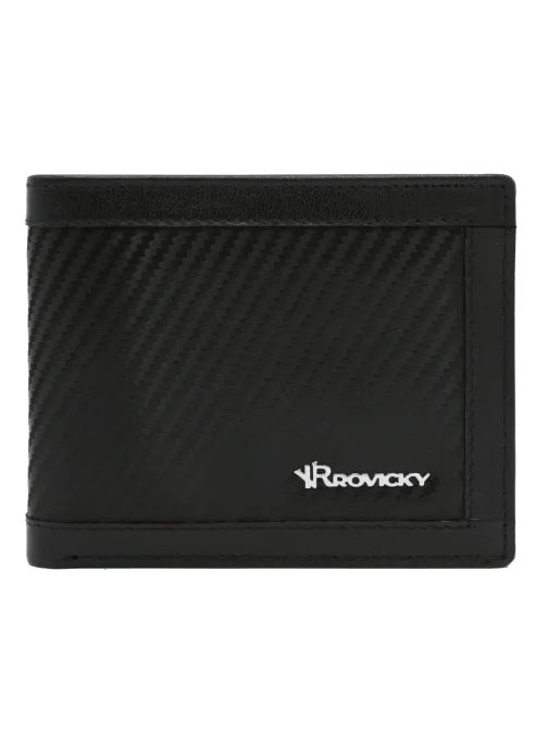 Štýlová pánska čierna peňaženka Rovicky