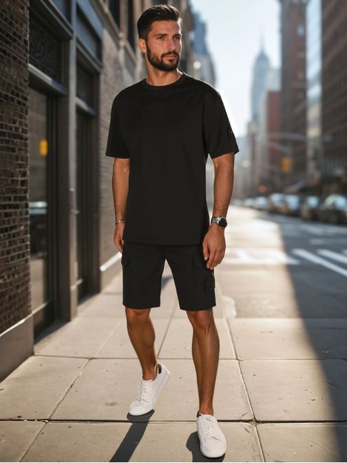 Originálny čierny pánsky komplet