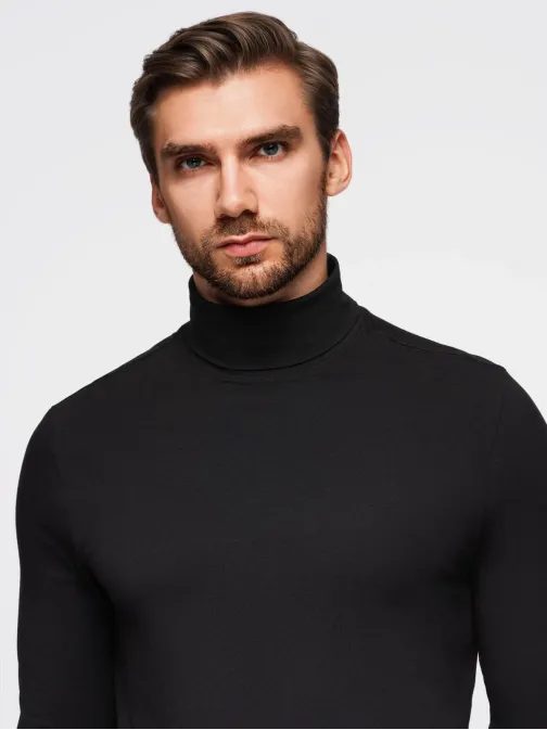 Moderný čierny pánsky rolák  V1 LSCL-0130