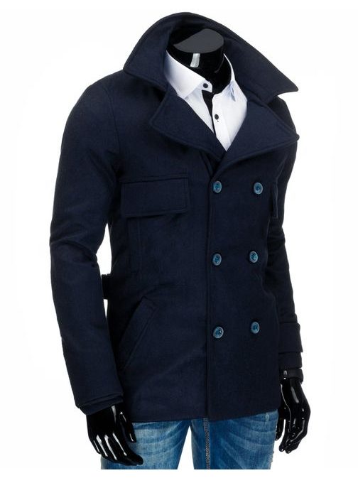Granátový kabát v štýlovom prevedení