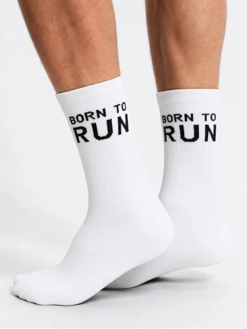 Biele pánske ponožky RUN