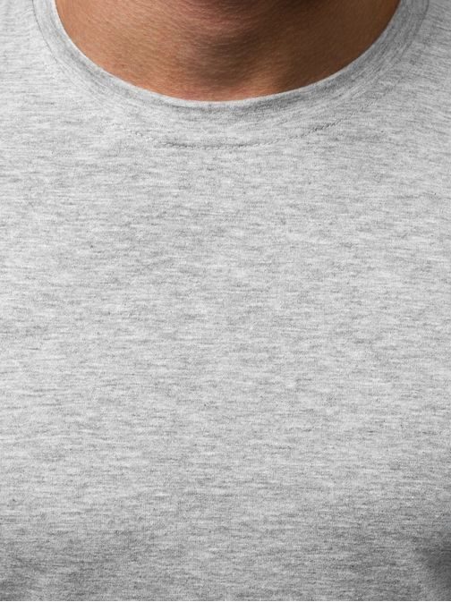 Jednoduché šedé pánske tričko JS/712005Z