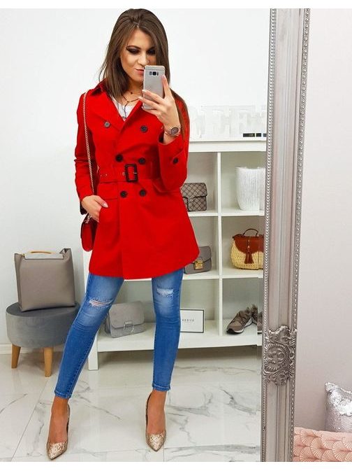 Perfektný červený kabát MIA
