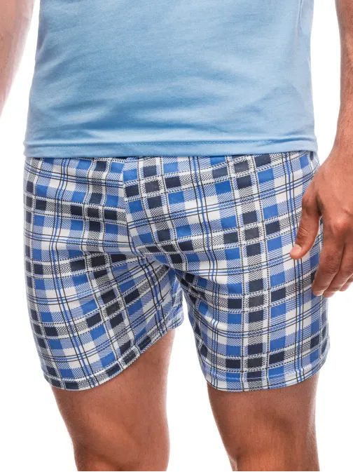 Trendy modré pánske pyžamo U491