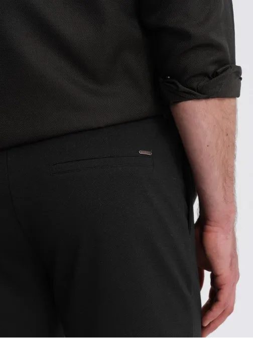 Čierne chinos kraťasy V2 SRCS-0170