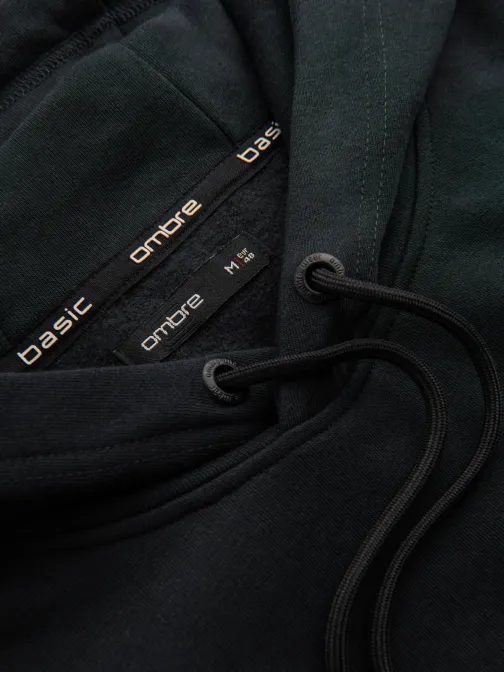 Základná čierna pánska mikina V9 SSBN-0161