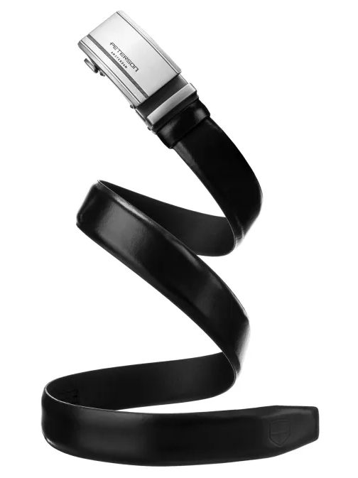 Čierny kožený pánsky opasok Peterson