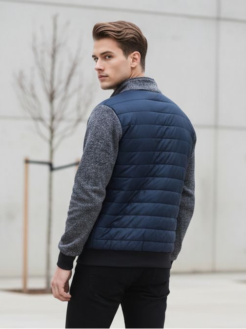 Zaujímavá granátová prechodná bunda