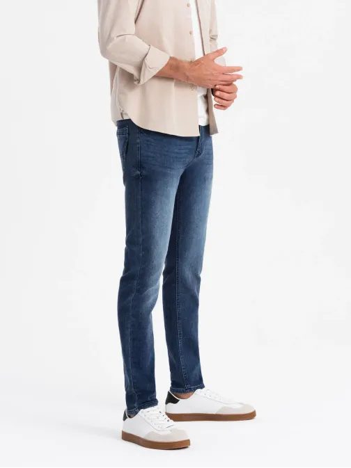 Jedinečné modré pánske rifle V1 PADP-0214