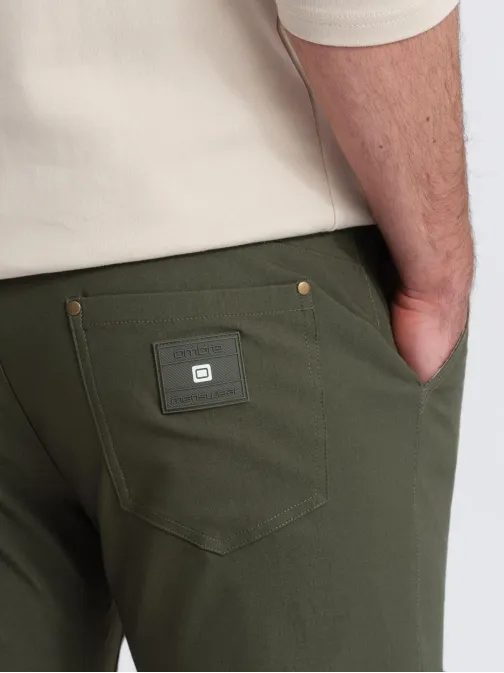 Zelené pánske cargo nohavice V1 PACG-0178