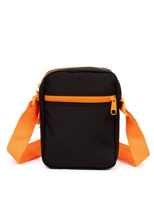 Čierna taška cez plece Eastpak The One s oranžovými detailmi