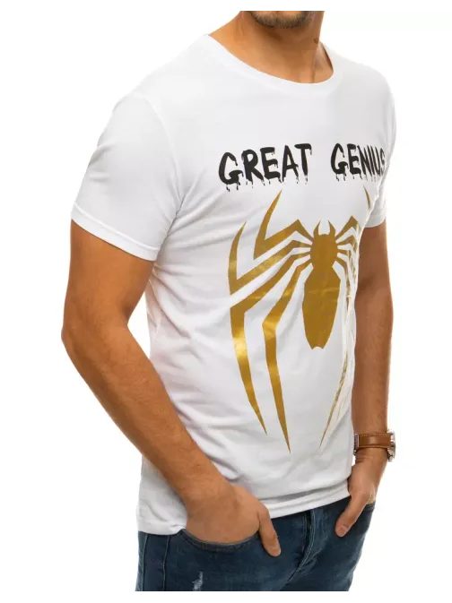 Originálne biele tričko Great Genius