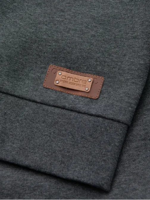 Módna grafitová mikina na gombíky V4 SSZP-0186