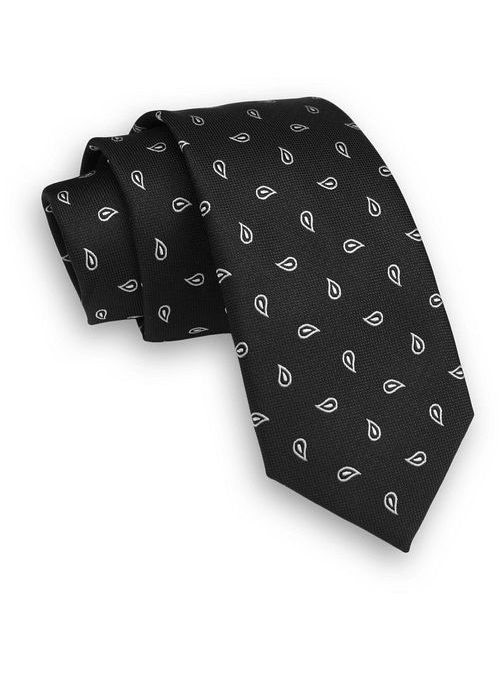 Čierna vzorovaná kravata