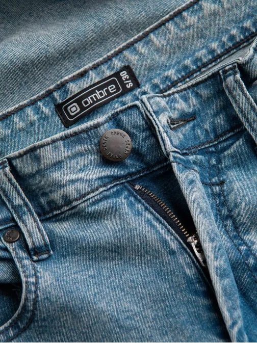 Rifľové nohavice v svetlo modrej farbe P1062