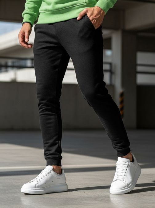 Pohodlná zeleno-čierna tepláková súprava