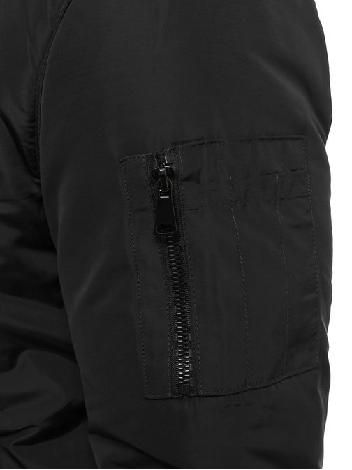 ČIERNA PRECHODNÁ BOMBER BUNDA 326