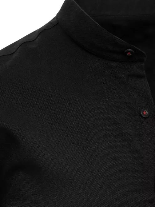 Elegantná klasická košeľa v čiernej farbe