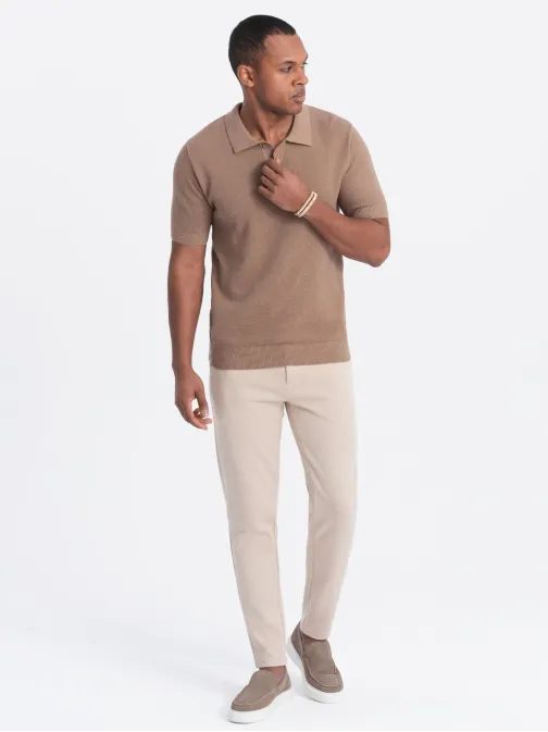 Béžové chinos nohavice V2 PACP-0168