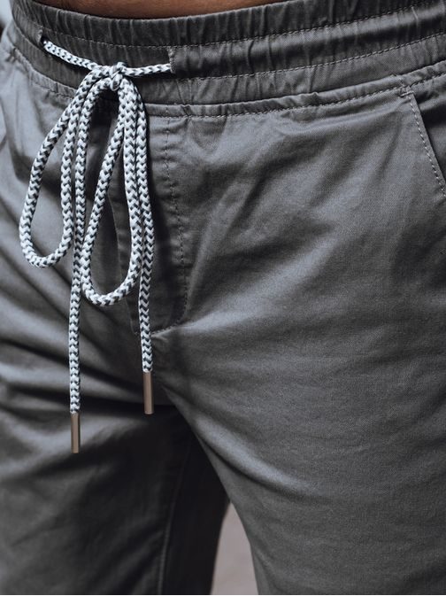 Fantastické šedé pánske joggery