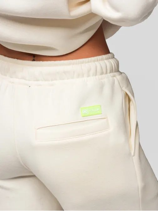 Sada unisex kraťasov s logom  krémové/fialové V1 Z129