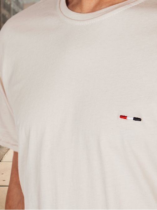 Trendy svetlohnedé tričko s krátkym rukávom a s logom