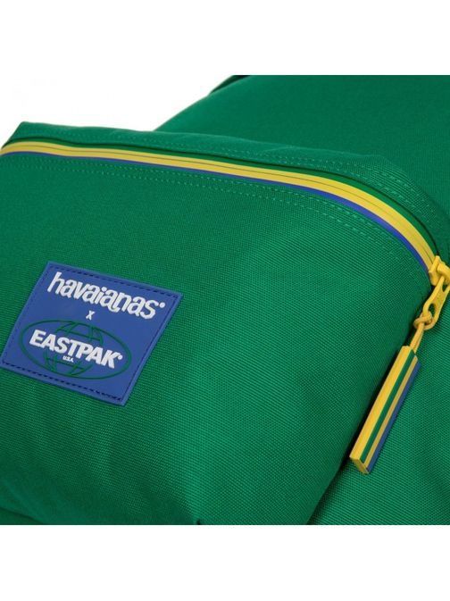 Zelený ruksak s farebným zipsom EASTPAK PADDED PAK'R