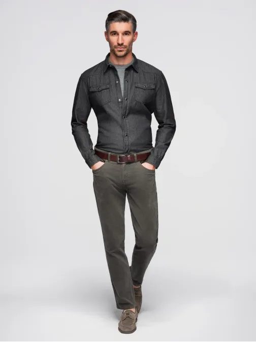 Čierna originálna košeľa  V3 SHDS-0210