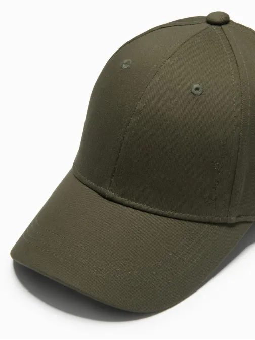 Pánska basic khaki šiltovka  s výšivkou V2 ACCS-0102