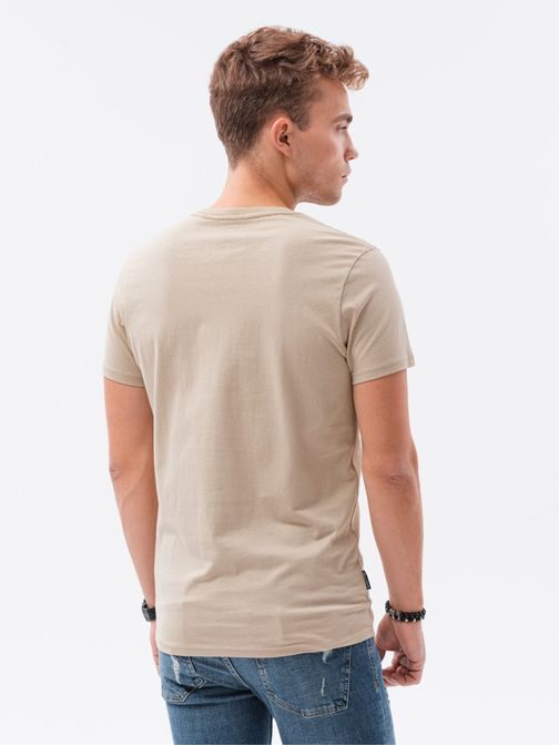 Jednoduché tričko v teplo-šedom prevedení S1370