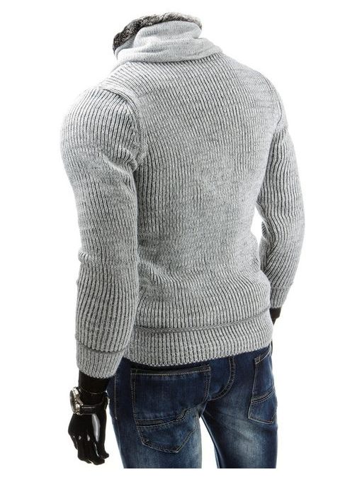 Pánsky štýlový sveter šedej farby