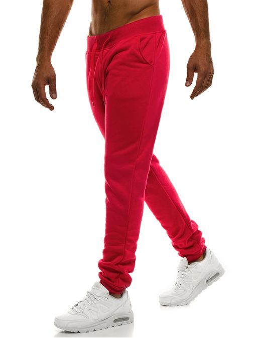 Obyčajné červené joggery J.STYLE KK01