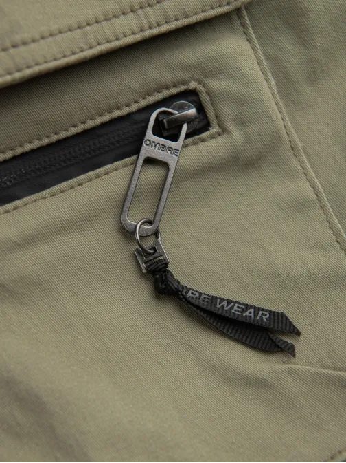 Trendové khaki joggery V1 PAJO-0125