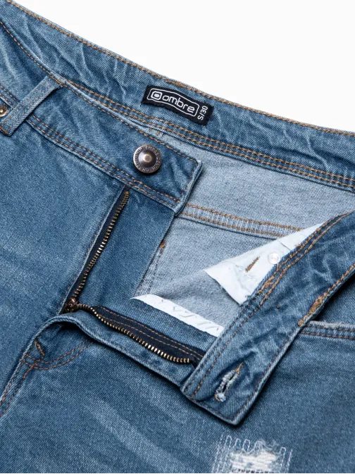 Pánske svetlo modré rifle v štýlovom prevedení P1060