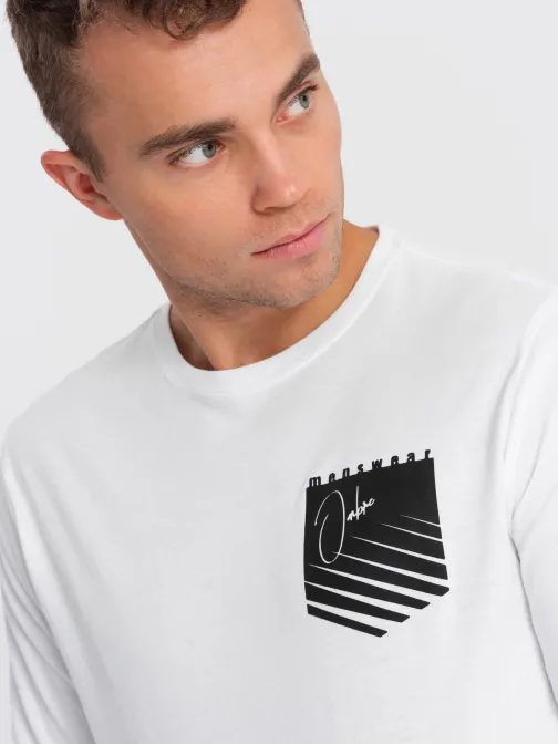 Trendy biele tričko V1 LSPT-0118