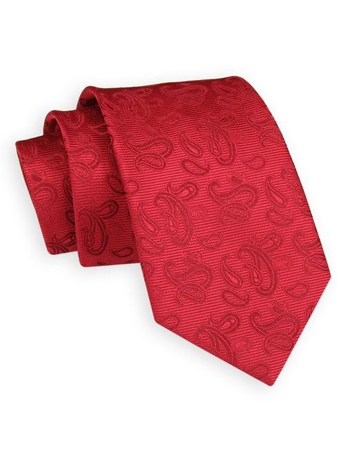 Červená kravata - vzor slza