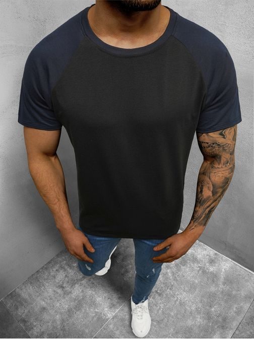 Čierno-granátové pohodlné tričko JS/8T82/3Z