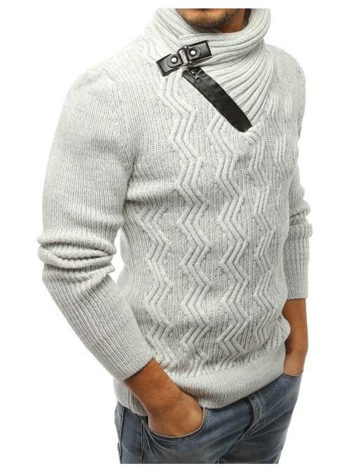 Atraktívny ecru pánsky sveter