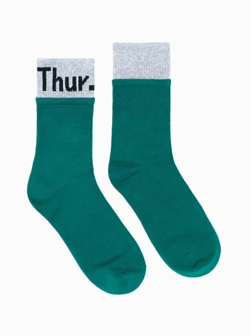 Zelené pánske ponožky Štvrtok U259