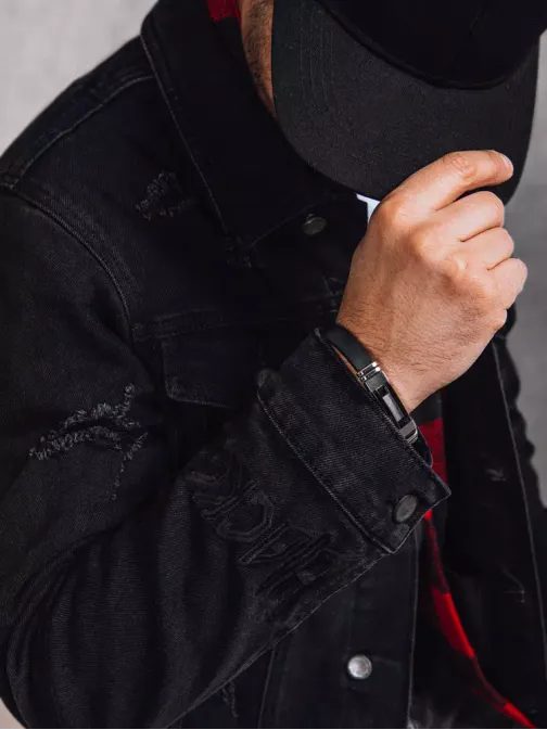 Štýlová rifľovka v čiernej farbe