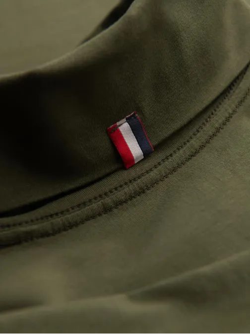 Moderný olivový pánsky rolák  V4 LSCL-0130