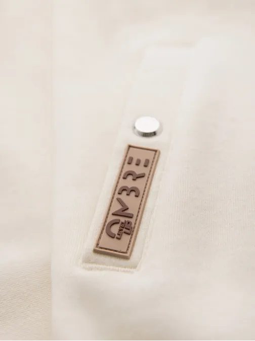 Zaujímavá krémová bomber mikina V3 SSZP-0219