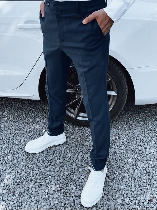 Zaujímavé granátové pánske nohavice